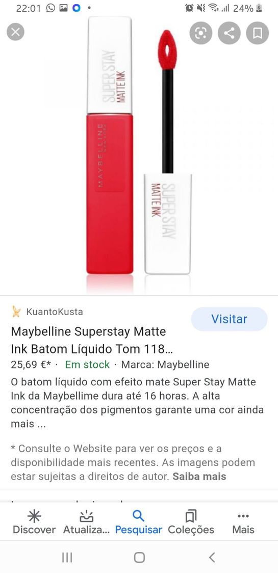 Moda Maybelline Superstay Matte