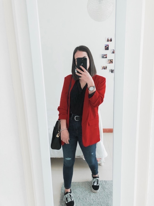 Moda Blazer vermelho 