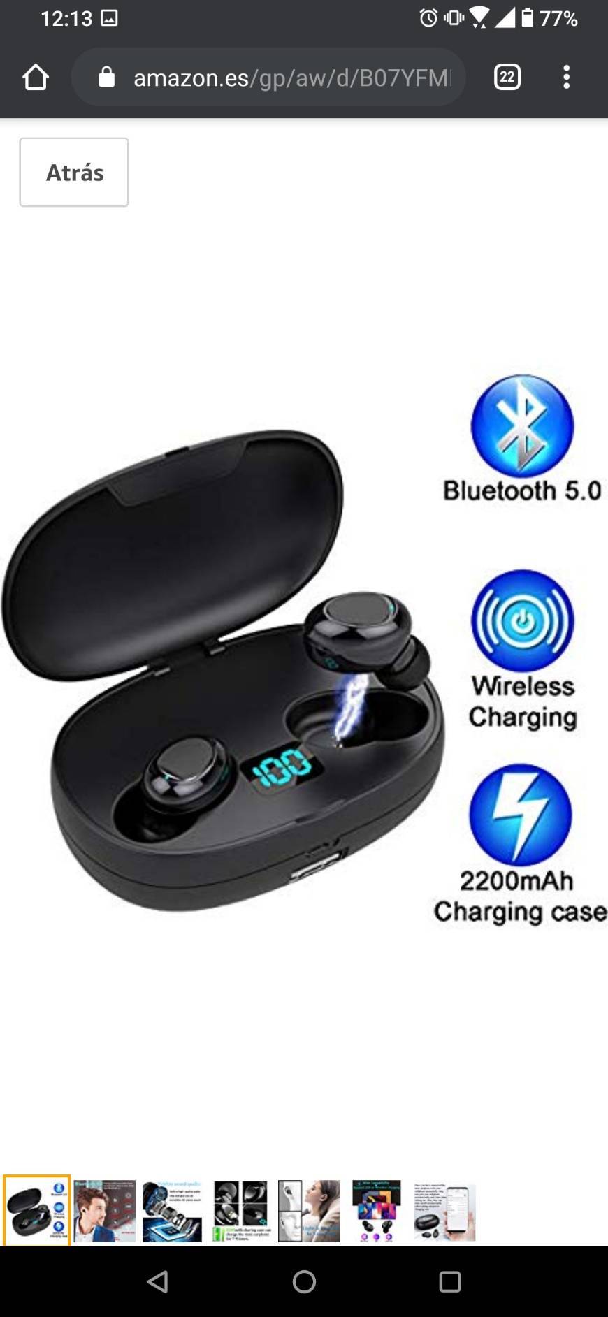 Fashion Auriculares Bluetooth 5.0