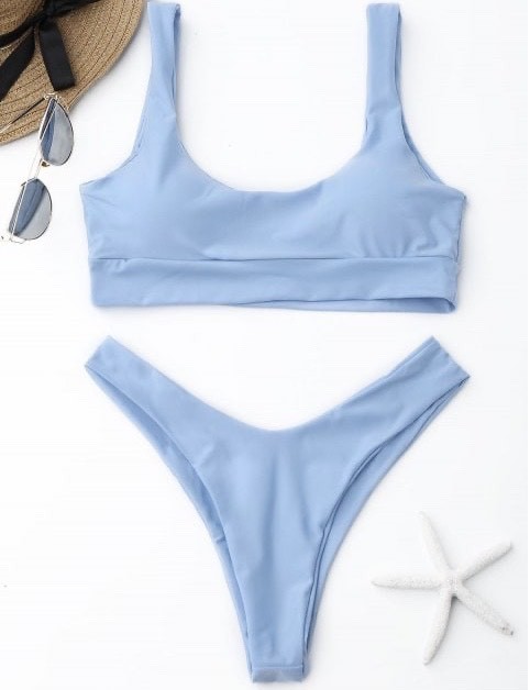 Moda Bikini azul bebé 