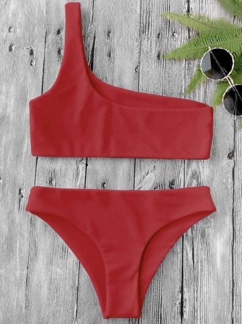 Moda Bikini vermelho 