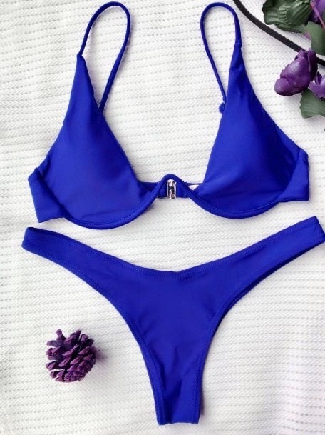 Moda Bikini azul 