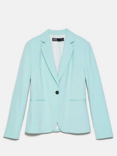 Zara - Blazer verde água 