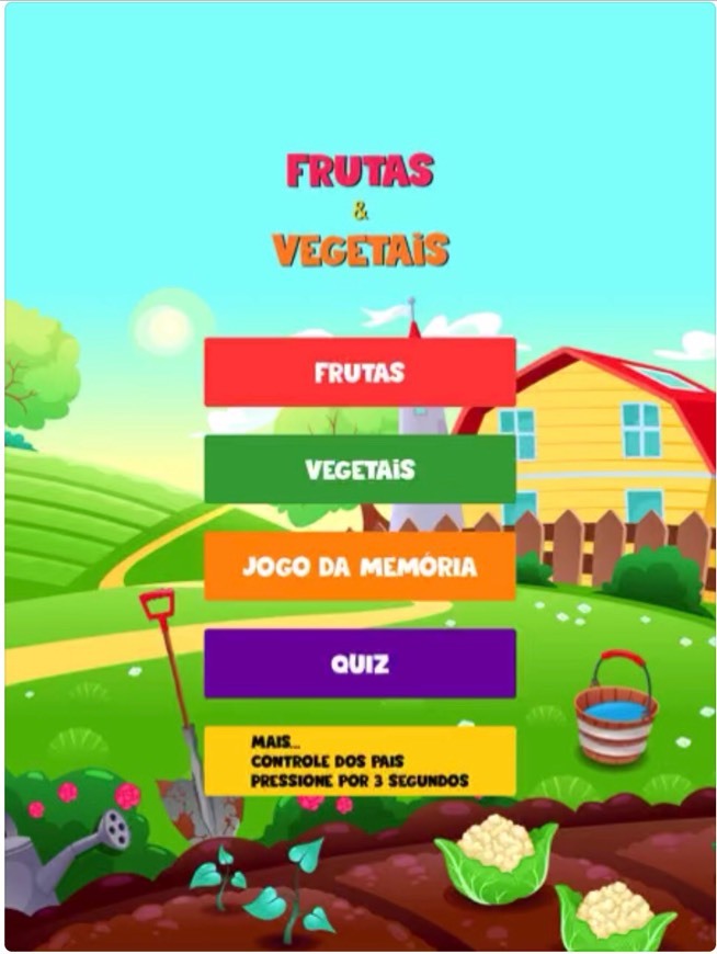 App Frutas e Legumes