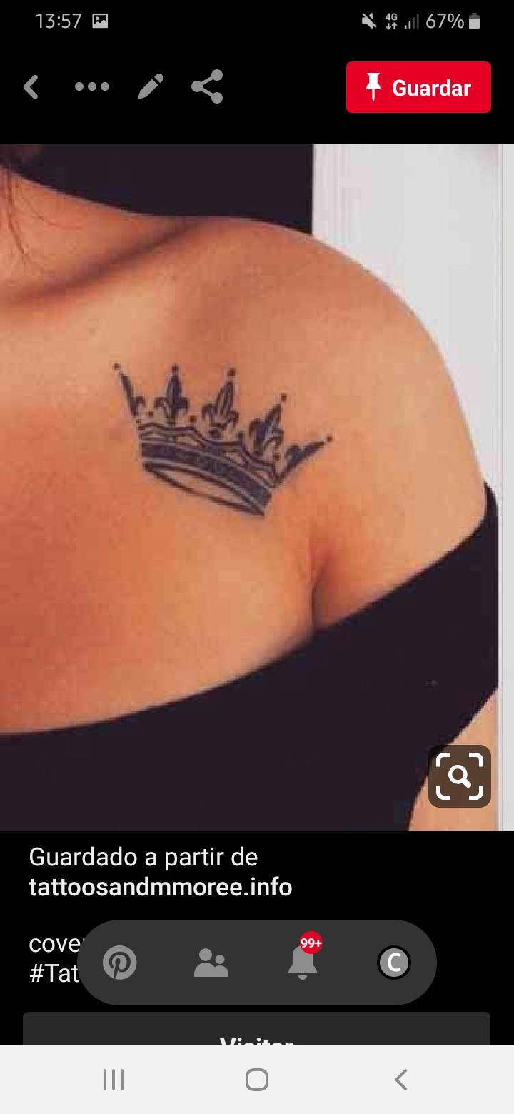 Fashion Tatto crown 