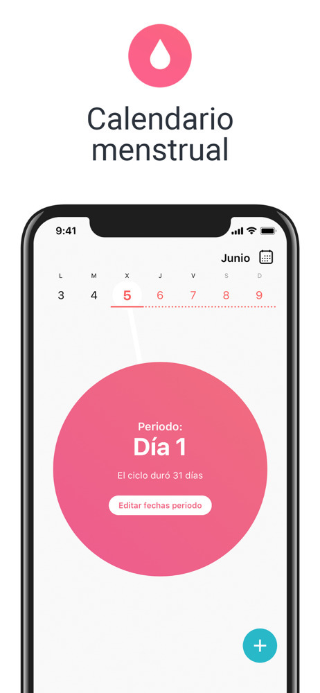 App Calendário menstrual.