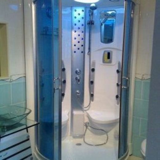 Cabina de ducha blanca DP-8001 SIN SAUNA