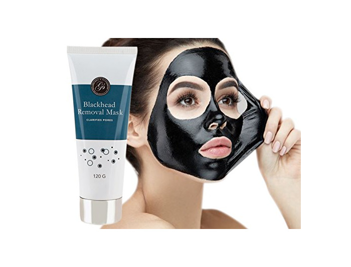 Belleza Mascarilla Exfoliante y Limpiadora de Carbón para Puntos Negros Facial Barro Elimina