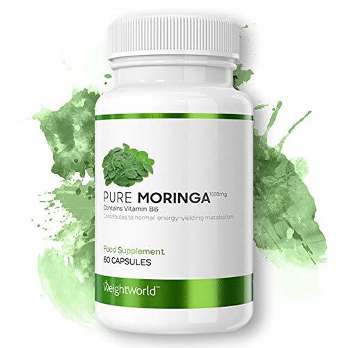 Belleza Moringa Puro Alta Dosis de 1000 mg - Superalimento Antioxidante Natural