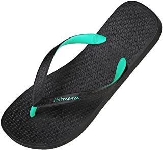 Lugar UNDERSPOR Flip Flops de Cuero para Hombre clásico Sandalias cómodas Ligera Verano