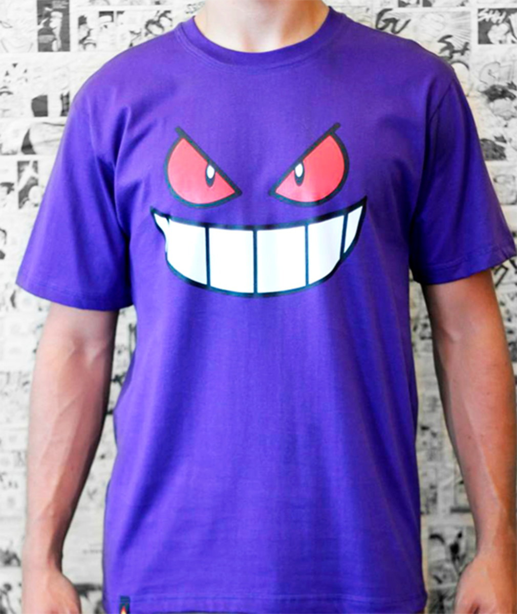 Fashion Desconocido Camiseta pokemo Gengar -