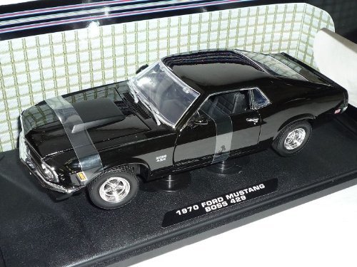 Product Ford Mustang 1970 Boss 429 Coupe Negro Oldtimer 1/18 Motor MAX Modelo Modelo de Coche