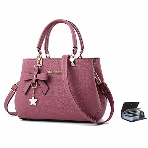 Social URAQT Bolsos de Mujer, Bolso Señora Tote, PU Piel Bolso de Hombro