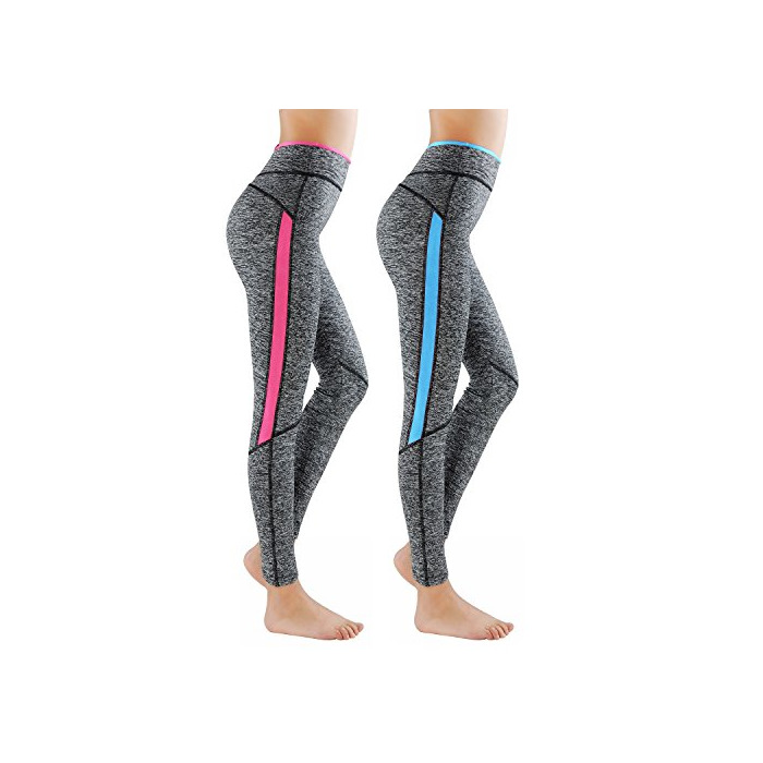 Fashion Paquete de 2 L&K-II leggins para damas pantalones deportivos largos para Training