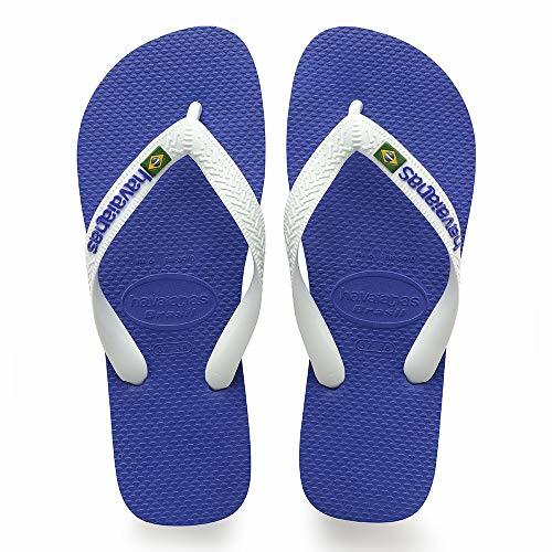 Lugar Havaianas Brasil Logo Zehentrenner Unisex-Erwachsene, Azul