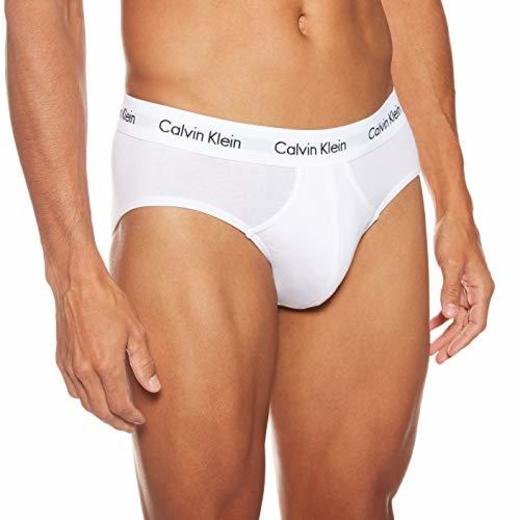 Calvin Klein 3P Hip Brief, Calzoncillos para Hombre