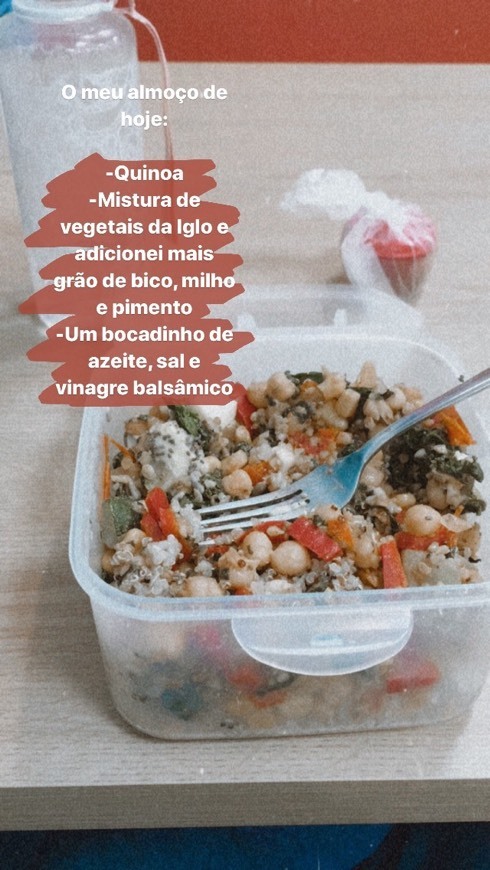 Moda Quinoa com vegetais 