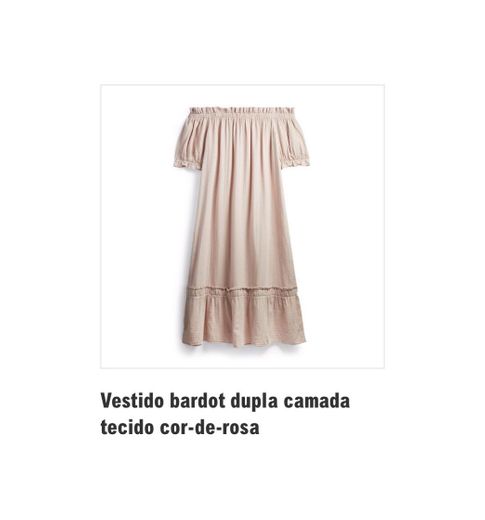 Vestido Bardot dupla camada