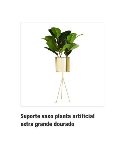 Suporte vaso dourado