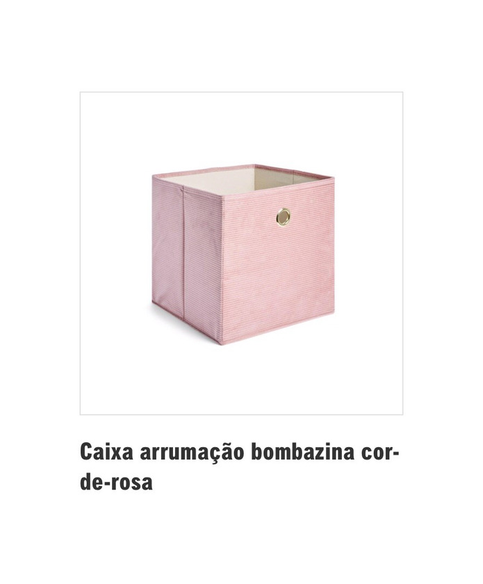 Producto Caixa de arrumação cor de rosa 