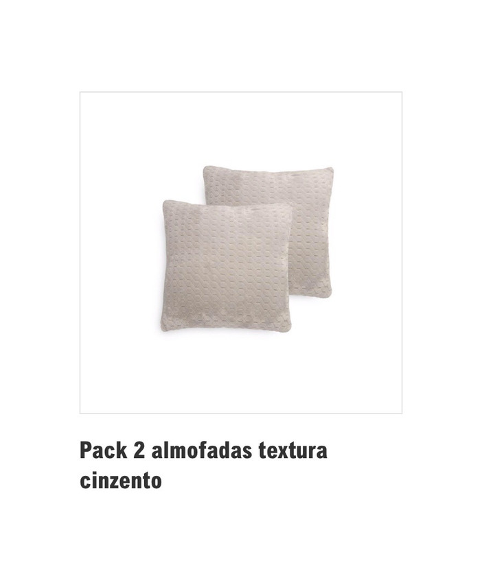 Producto Almofadas cinza 