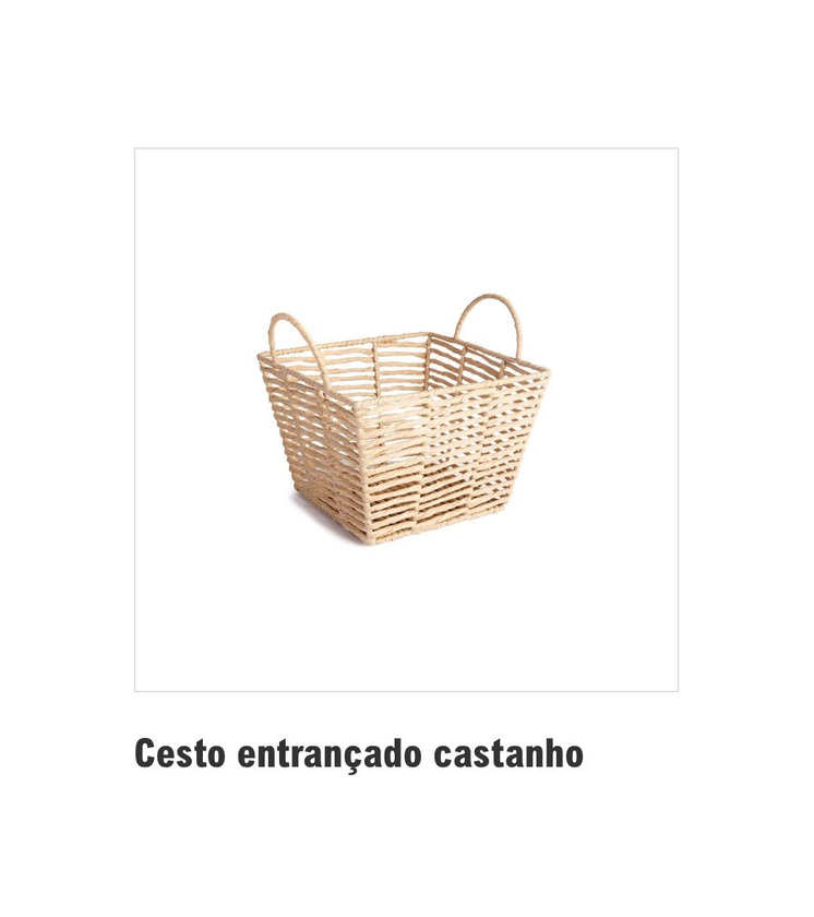 Producto Cesto castanho 