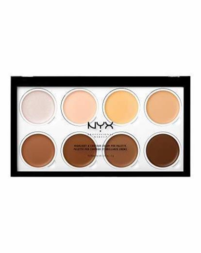 NYX Professional Makeup Paleta de contouring Highlight & Contour Cream Pro Palette