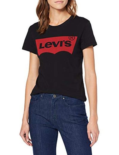 Levi's The Perfect Tee, Camiseta, Mujer, Negro