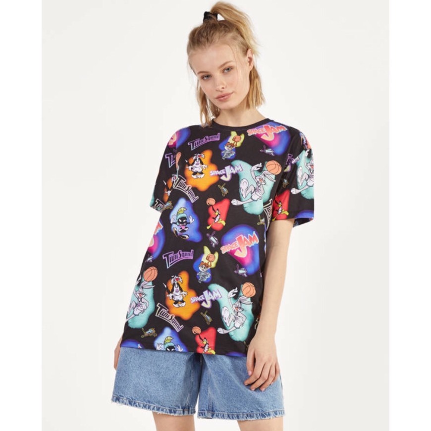 Fashion T-Shirt Space Jam x Bershka
