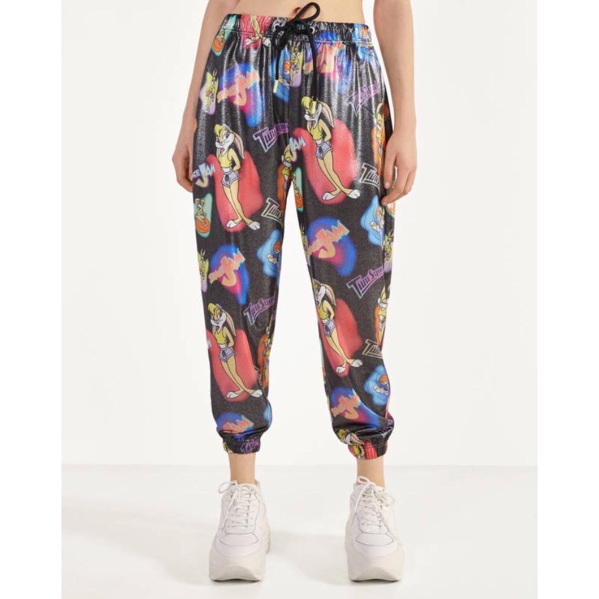 Fashion Calças Space Jam x Bershka
