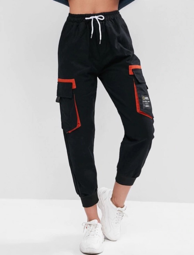 Moda Calças jogger pretas 