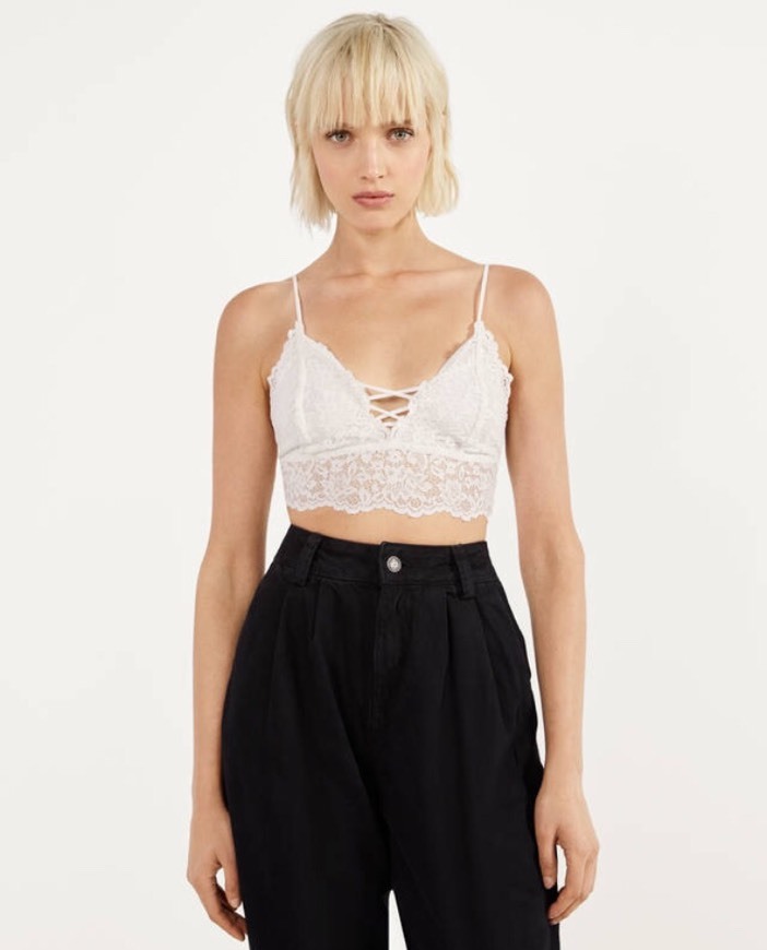 Moda Bralette com lace