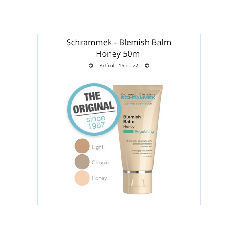 Producto Blemish balm dr schrammex