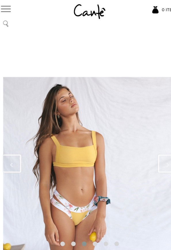 Moda Bikini amarelo cantê