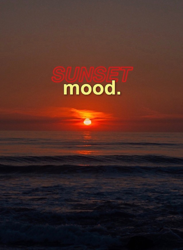 Moda SUNSET MOOD - playlist 