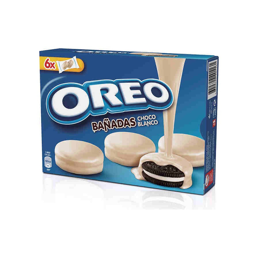 Productos Oreo banhadas com chocolate branco