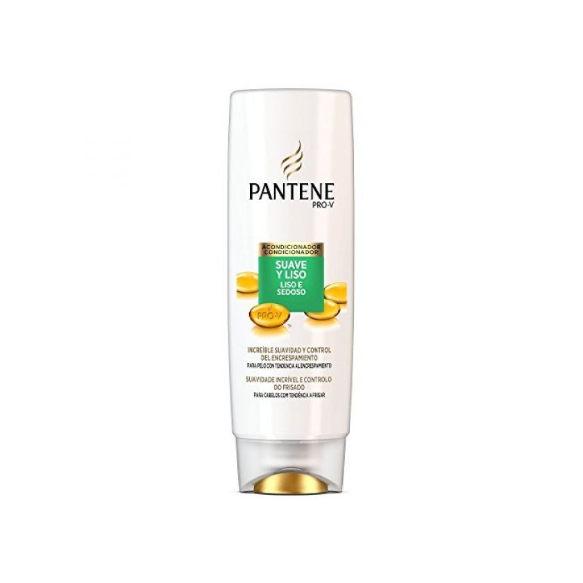 Productos Pantene liso e sedoso amaciador