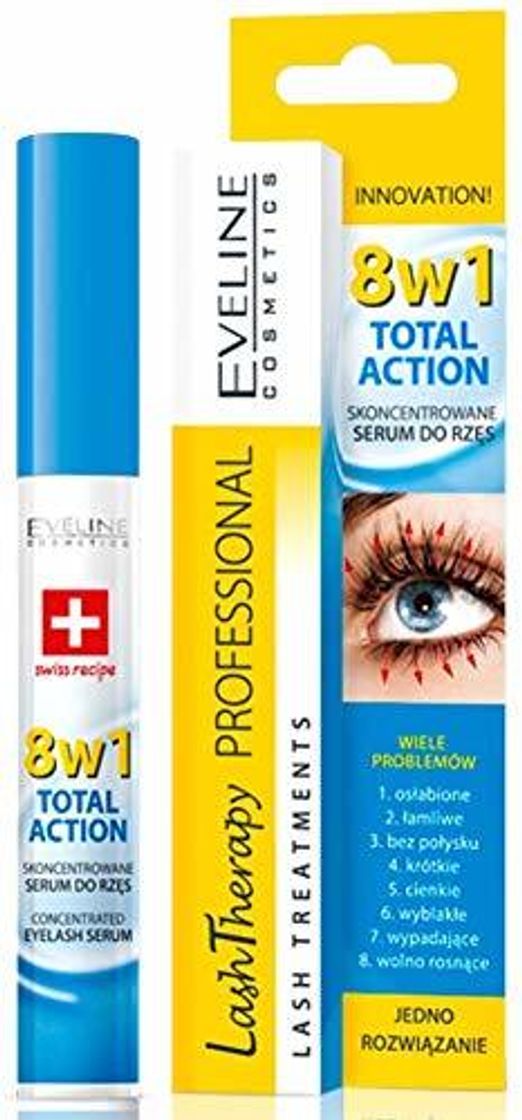 Social EVELINE Cosmetics Lash Therapy Concentrated Eyelash Serum Treatment 8in1 Long Strong Thick