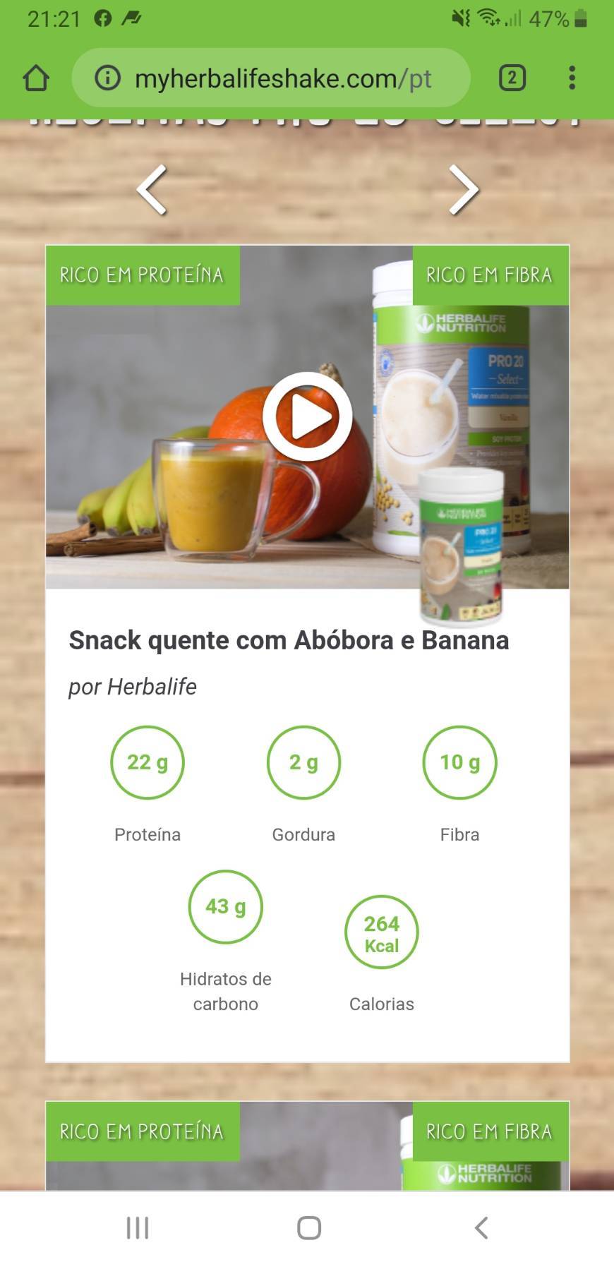 Product Se quiseres saber mais sobre a Herbalife contacta-me.