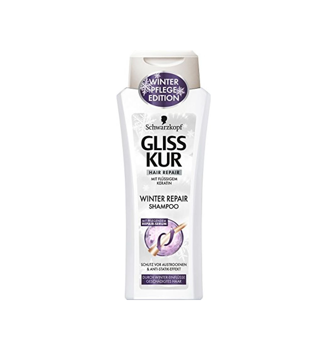 Product Gliss Kur Champú Invierno Repair 6 Pack