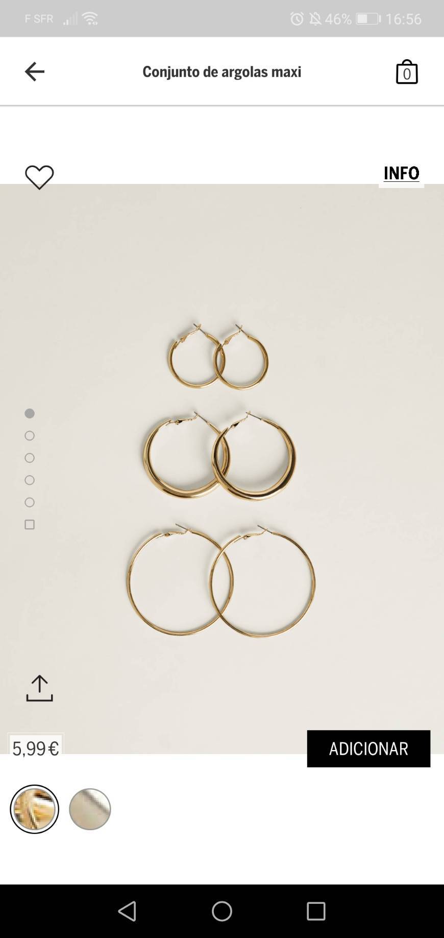 Social Conjunto de argolas 