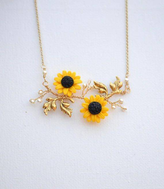 Social Colar de girassol 🌻