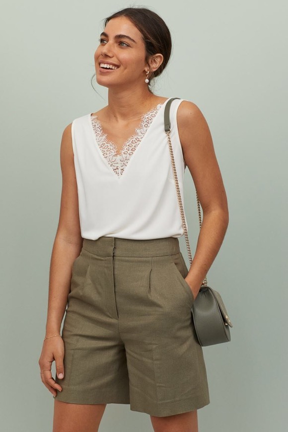 Social Top sem mangas com renda