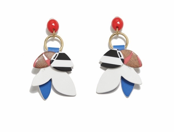 Social Brincos compridos folhas