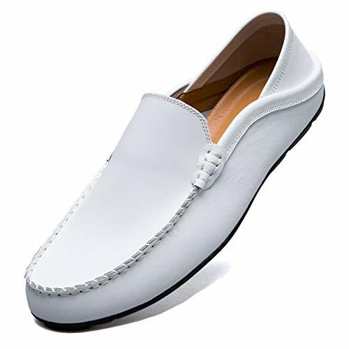 Moda KAMIXIN Mocasines Hombres Zapatos de Vestir Casuales Holgazanes Slip On Verano Plano