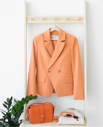 Orange blazer