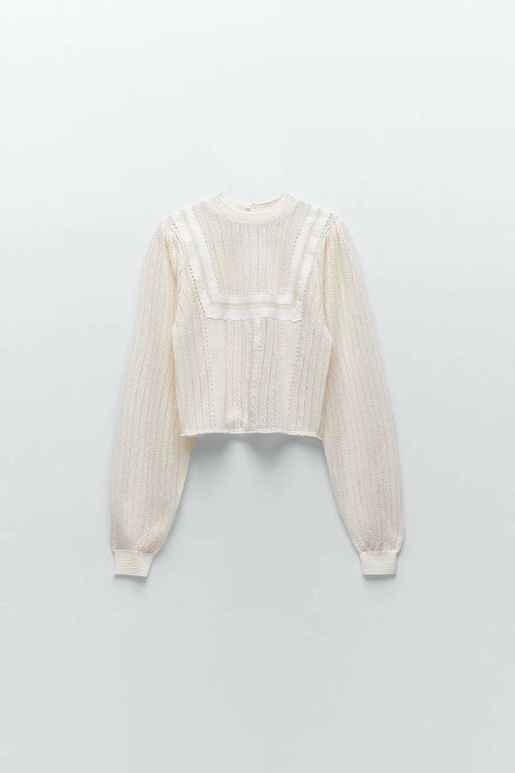 Social Blusa de malha romântica