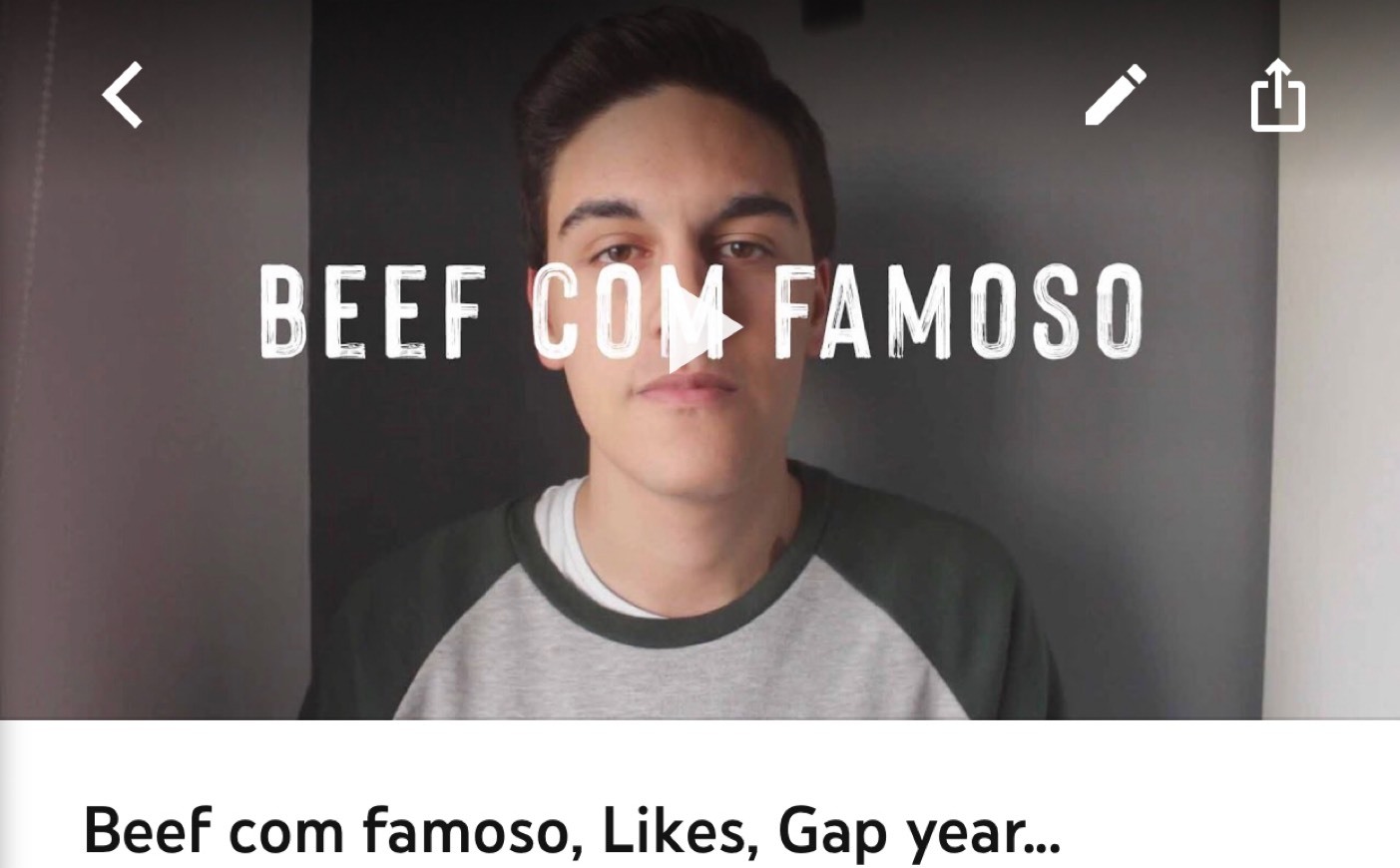 Moda Beef com famoso, Likes, Gap year...