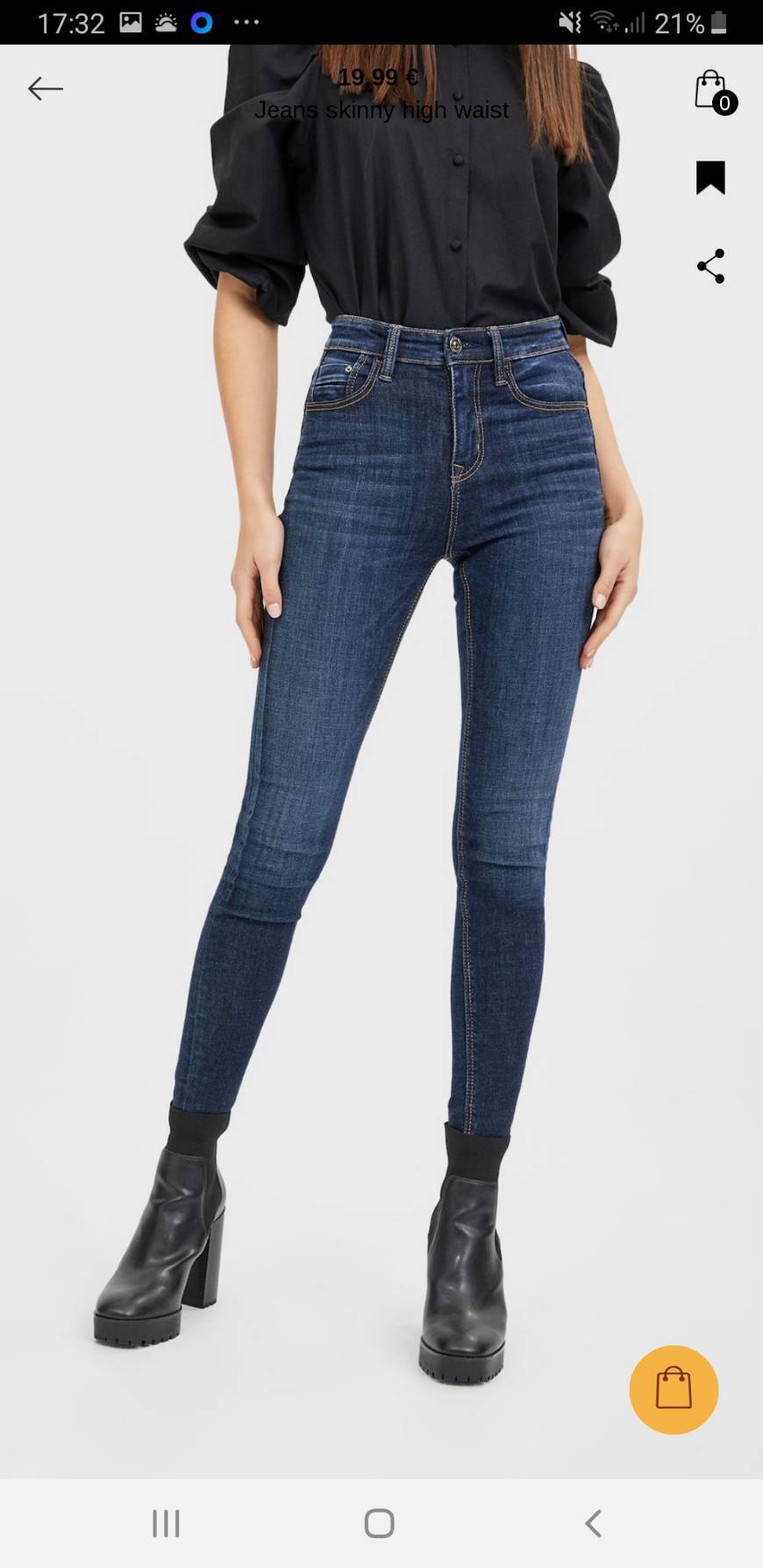 Moda Jeans skinny high waist