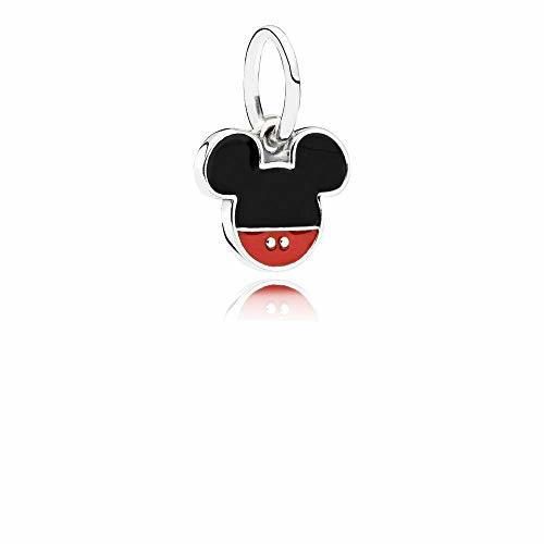 Pandora Sterling Silver Disney's Mickey Icon Dangle Charm 791461ENMX